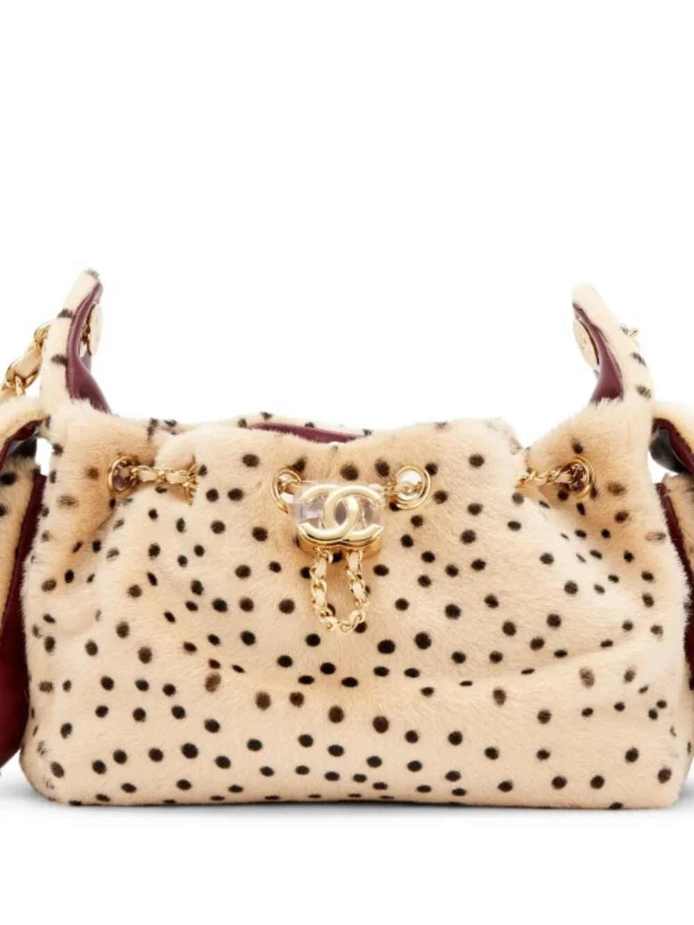Chanel 25 Pony Hair Bucket Mini Leopard / Cheetah Print